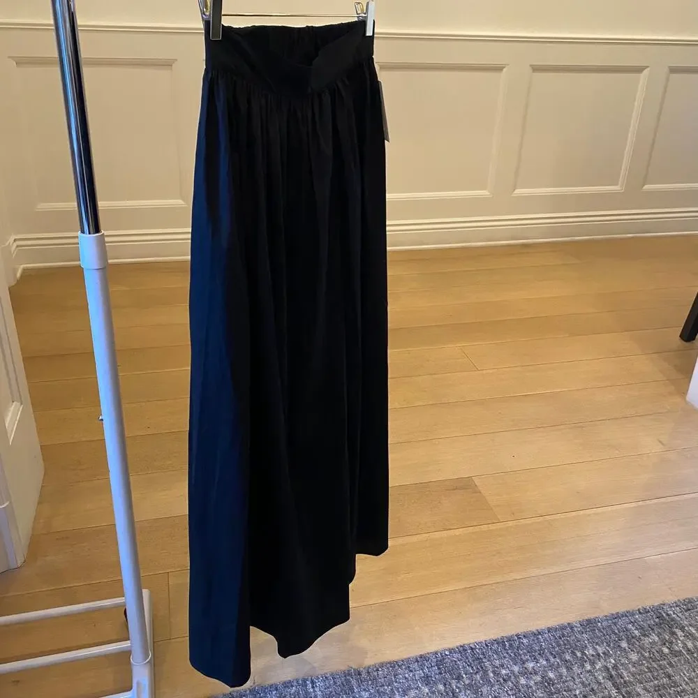 Adriana Degreas Cotton black maxi skirt brazil medium NWT